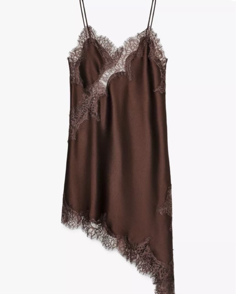 Asymmetrical lace Dress - Image 2