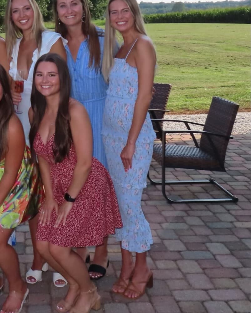 VICI Floral Tiered Midi Dress - Image 6