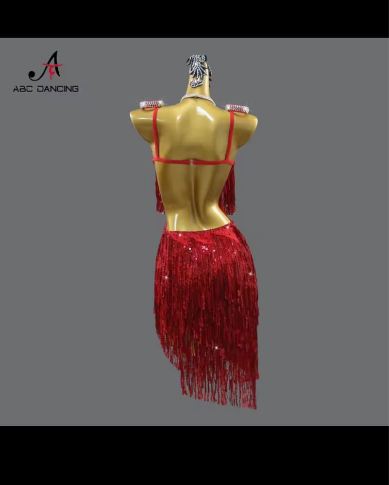 Red Dance Dress - Image 5