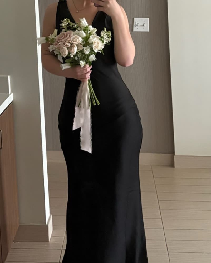 Club London Alesso Satin Cowl Maxi Dress - Image 3