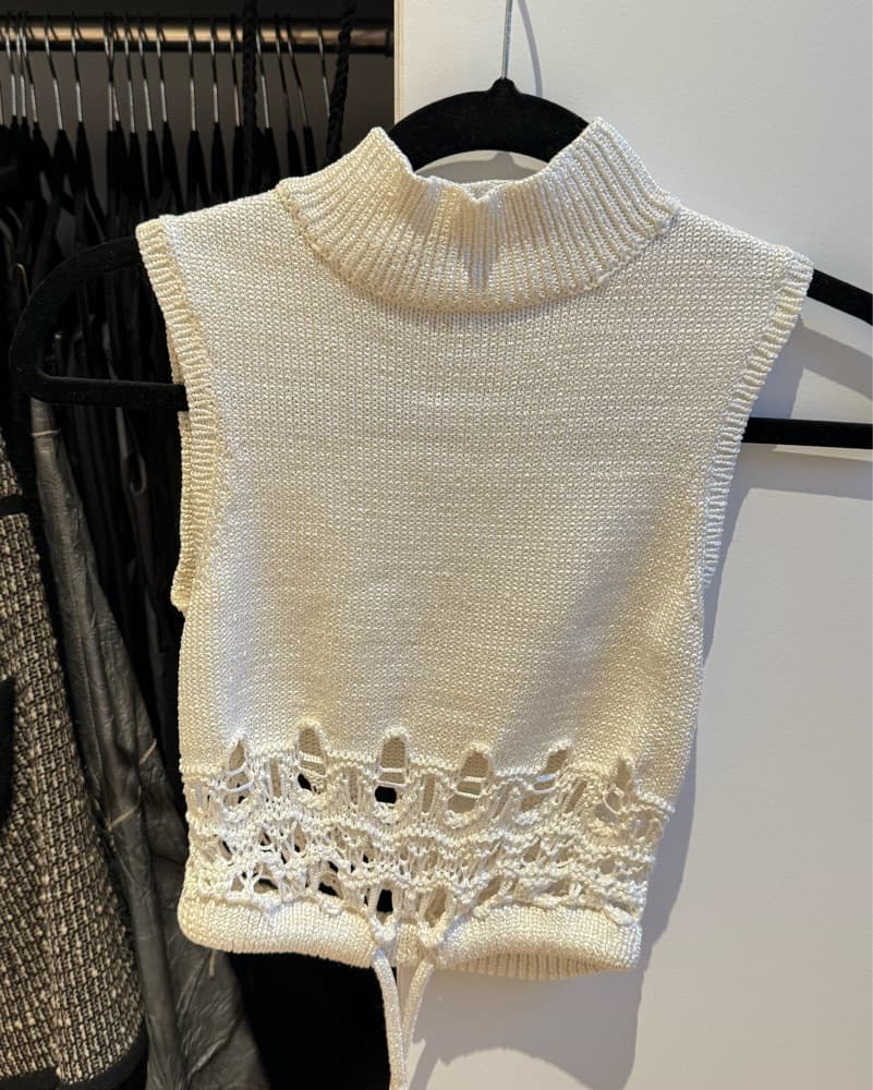 Christopher Esber Crochet Sleeveless Top - Image 2