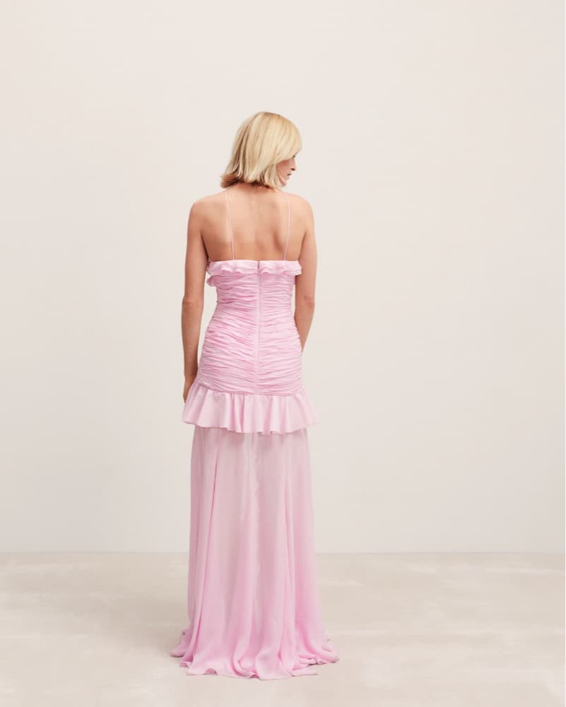Mango - HALTER-NECK DRAPED DRESS - Image 2
