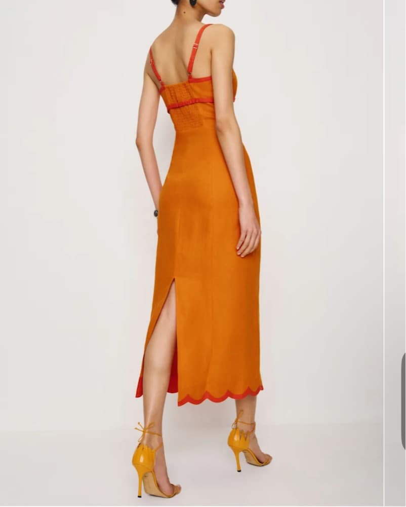 Reformation Sara Linen Dress - Image 4