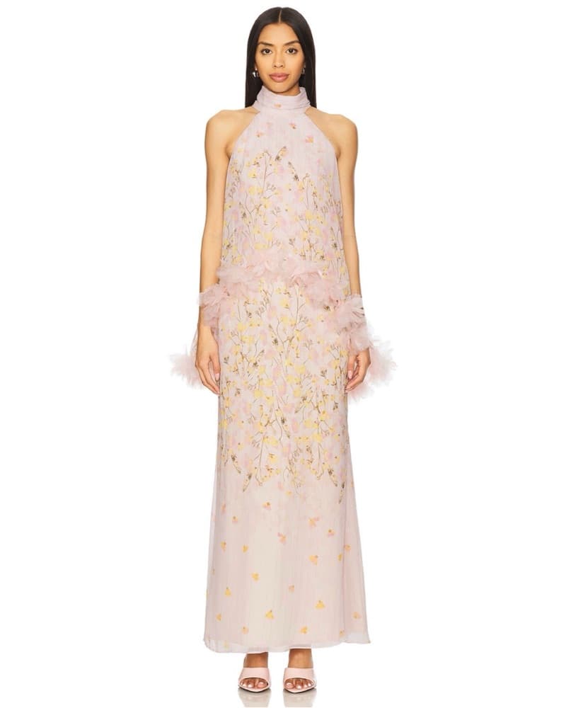 Elliatt Tulsia Floral Cape Maxi Dress - Image 4