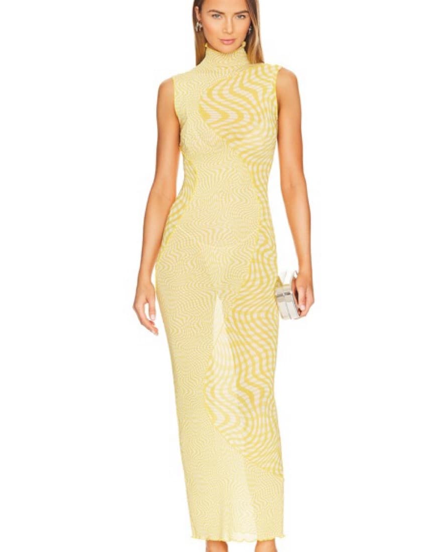 Yellow Sheer Maxi Dress - Image 1