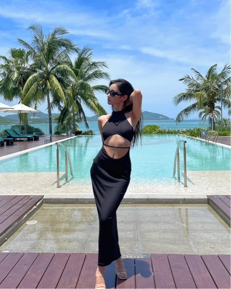 Black Cutout Dress - Image 4
