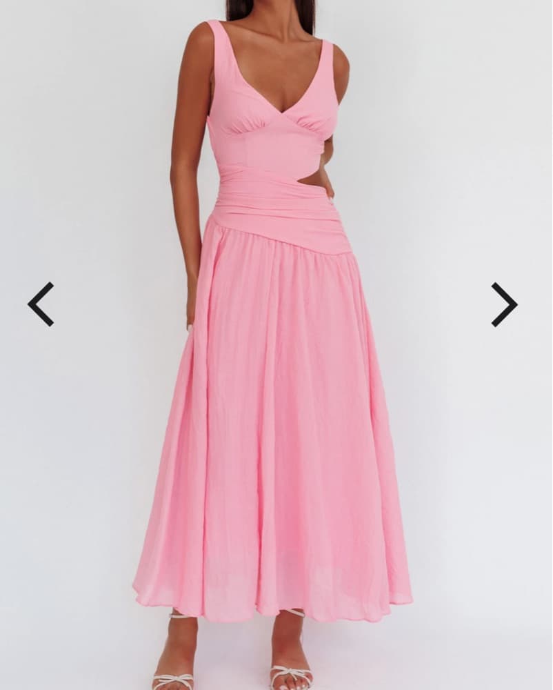First Dates Waist Cut-Out Maxi Dress - Image 2
