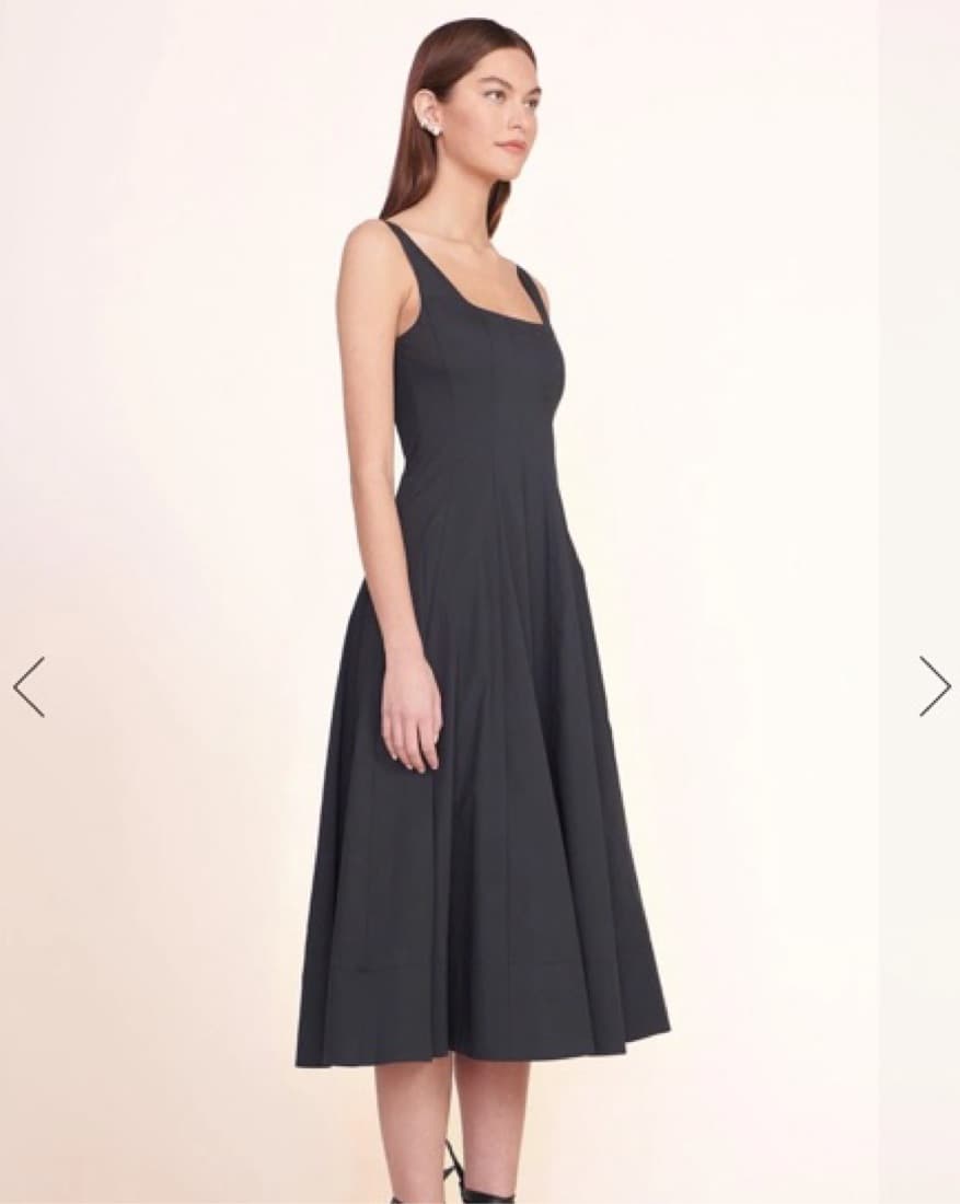 Staud Black Midi Dress - Image 2