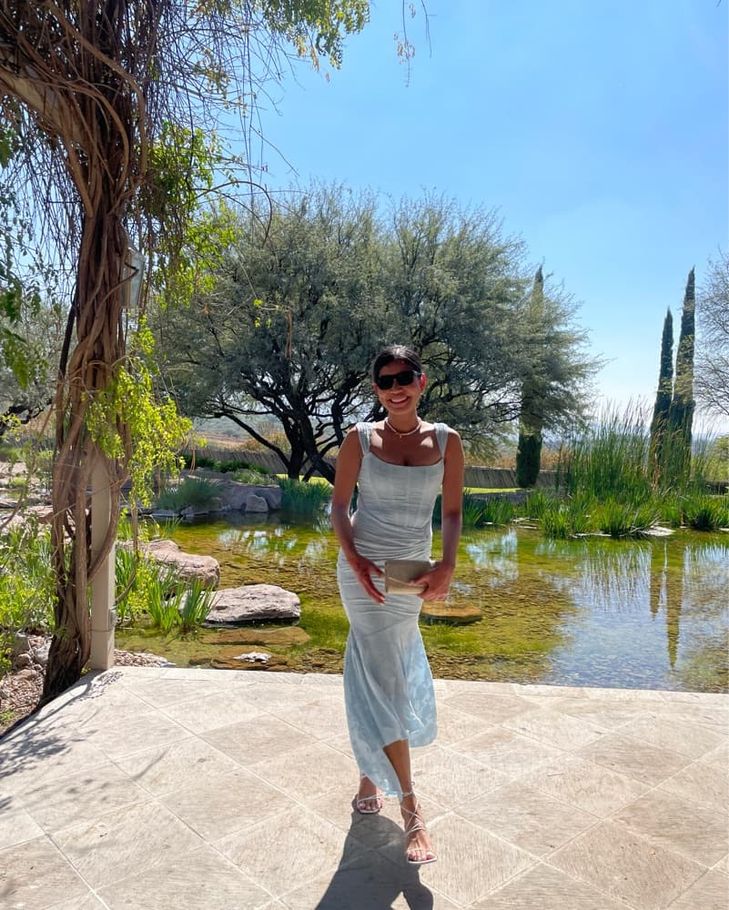 House Of CB Cesca Bluebell Maxi Dress - Image 4