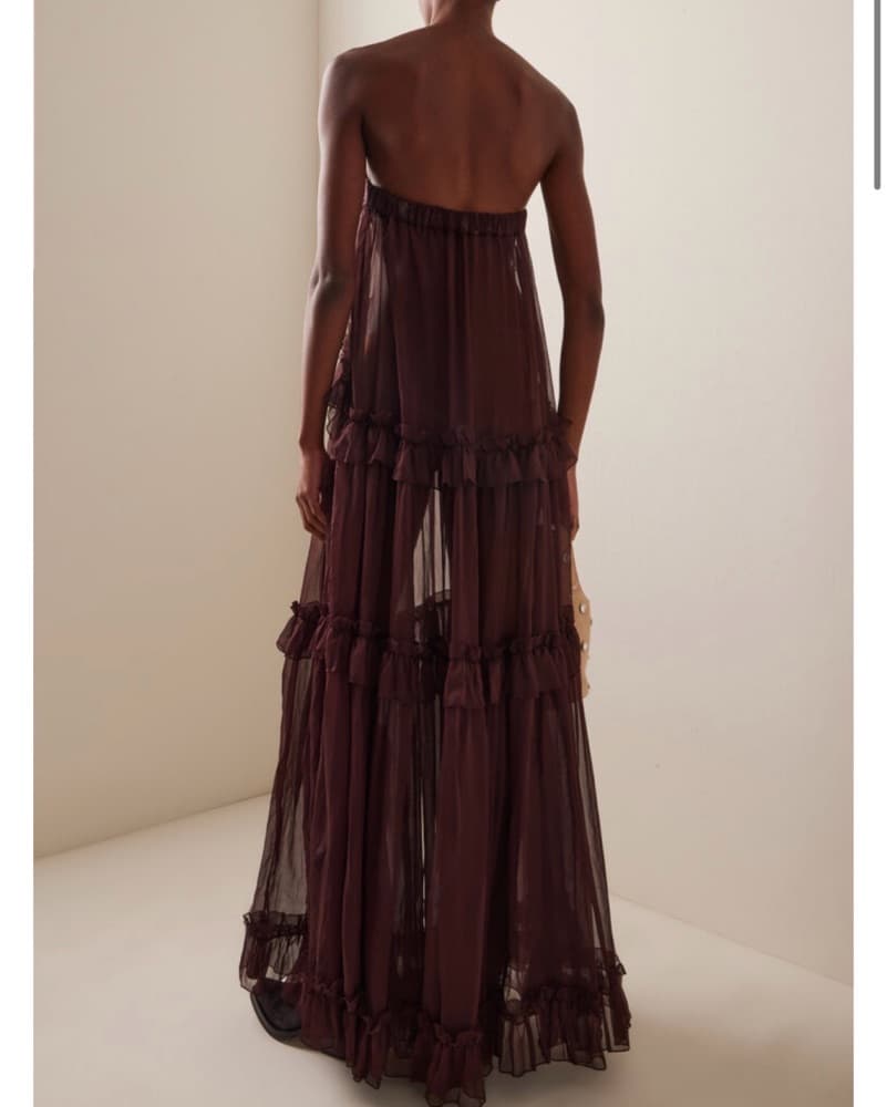 SIEDRES Josiane embellished chiffon maxi - Image 3