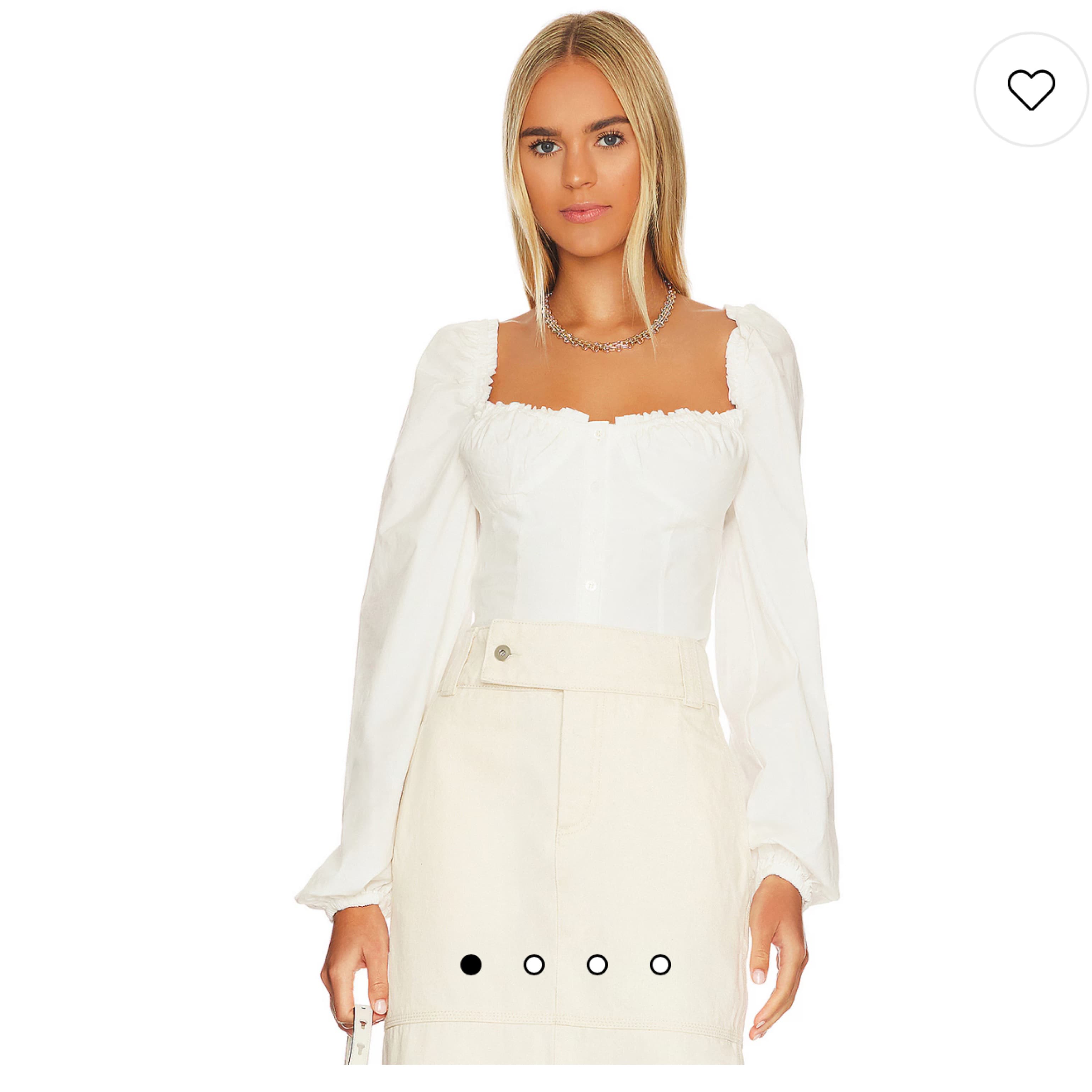 Ruched Poplin Corset Top - Image 1