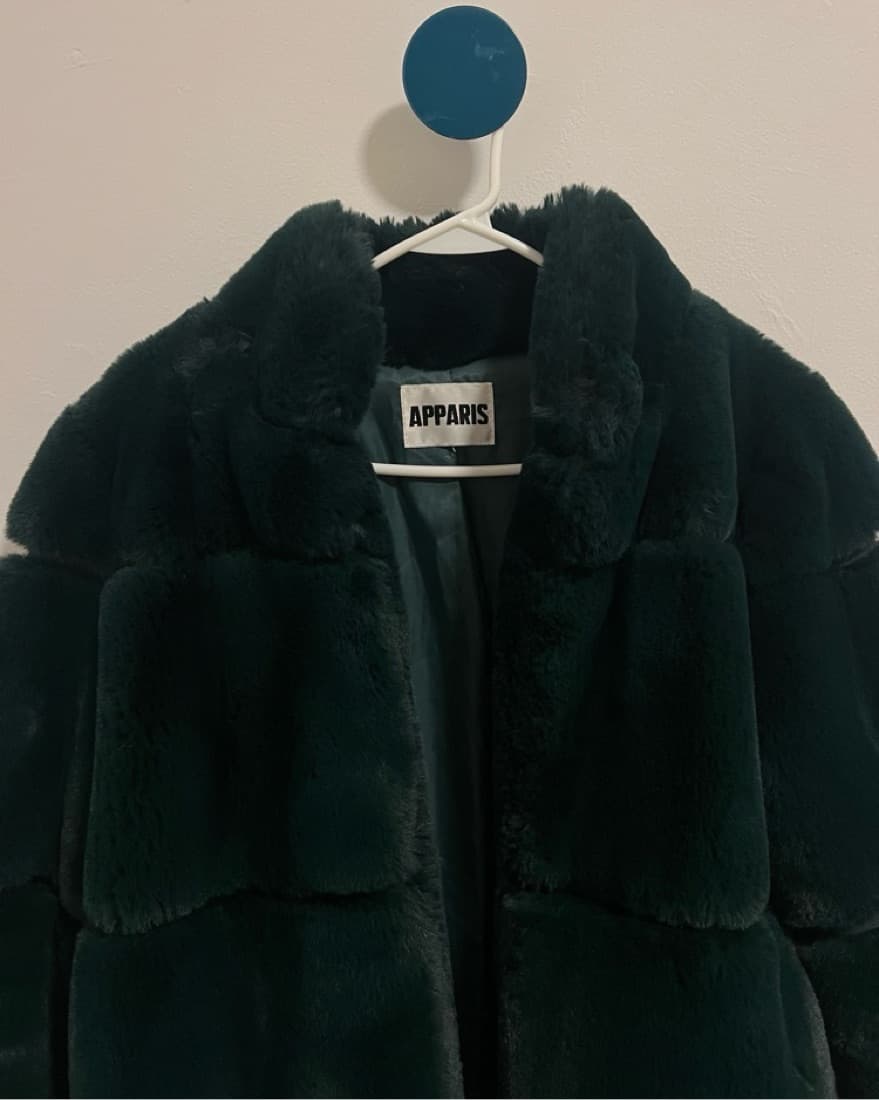 Apparis Green Fur Coat - Image 3