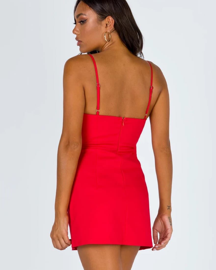 Princess Polly Red Corset Mini Dress - Image 5