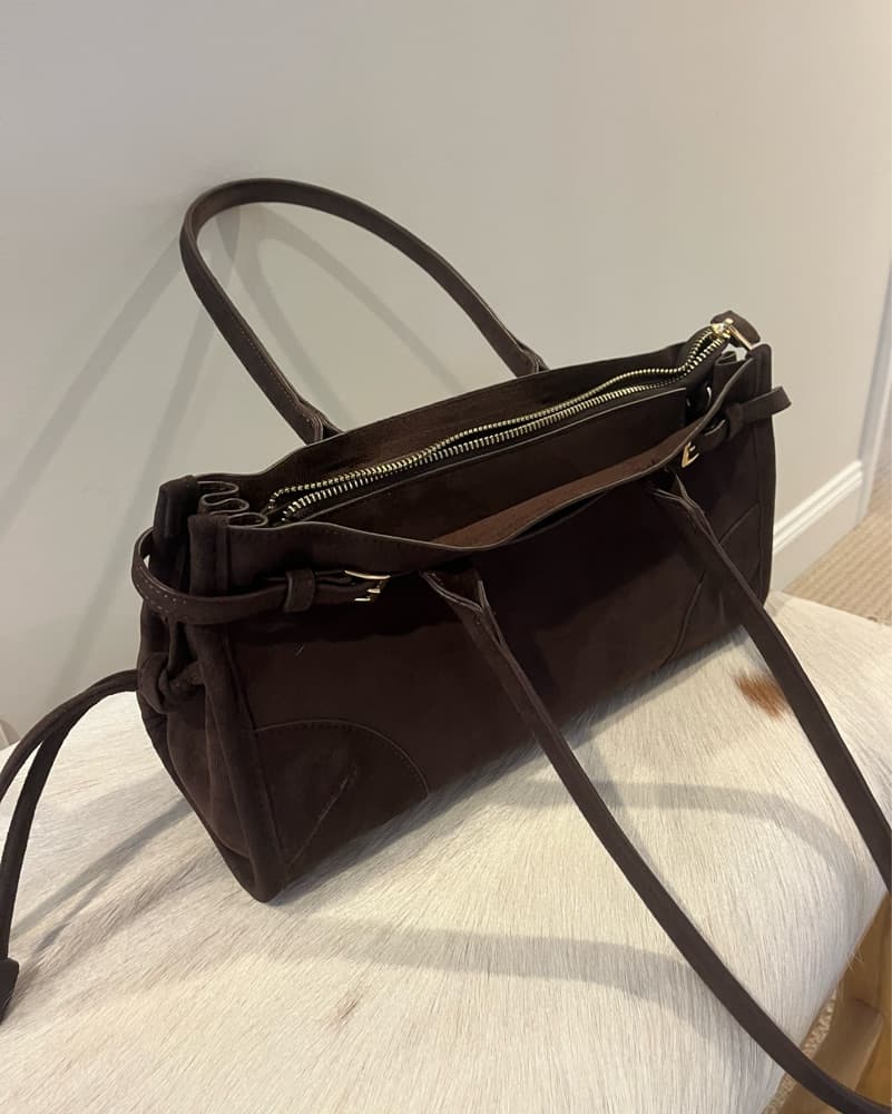 Suede Anthropologie shoulder bag - Image 6