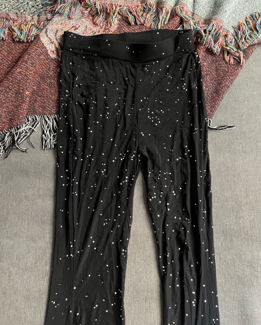 Sheer Flared Pants - Image 2