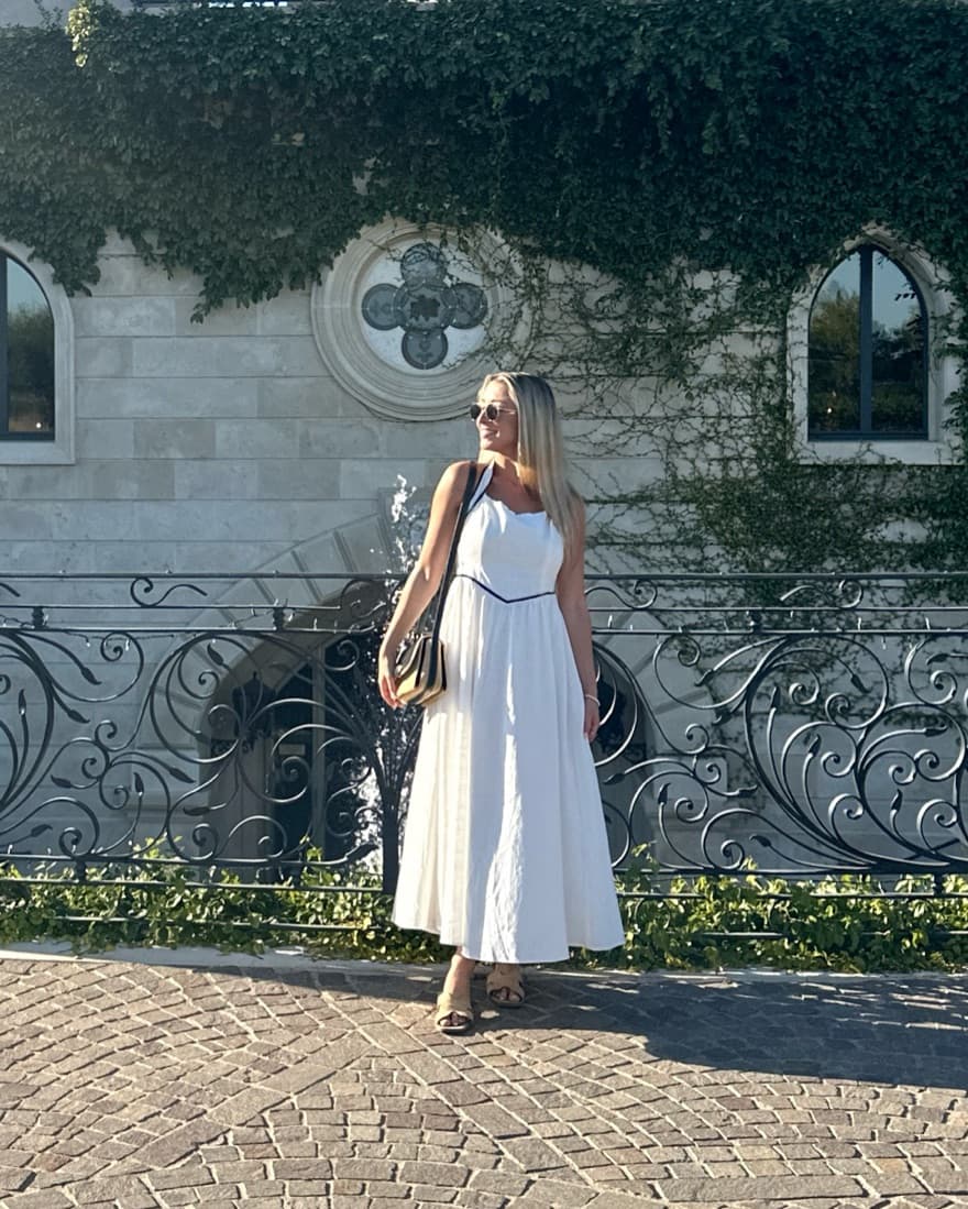 Hello Molly: White Halter Midi Dress - Image 4