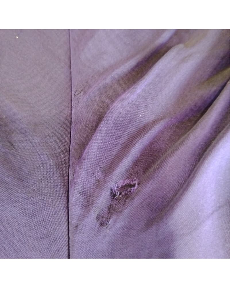 Purple Mini Dress With Metal Neckline - Image 3