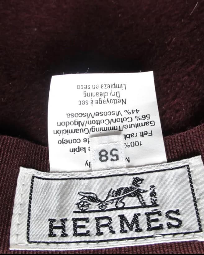 HERMÈS rabbit fur felt HAT - Image 2