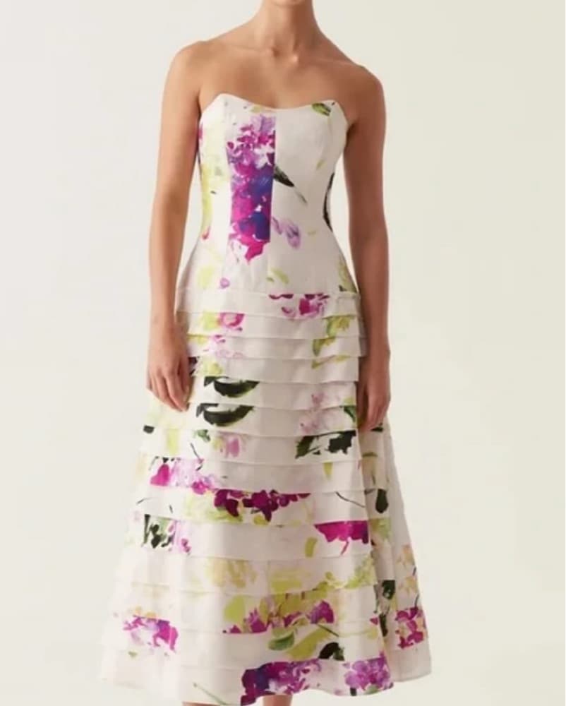Aje Floral Midi Dress - Image 1