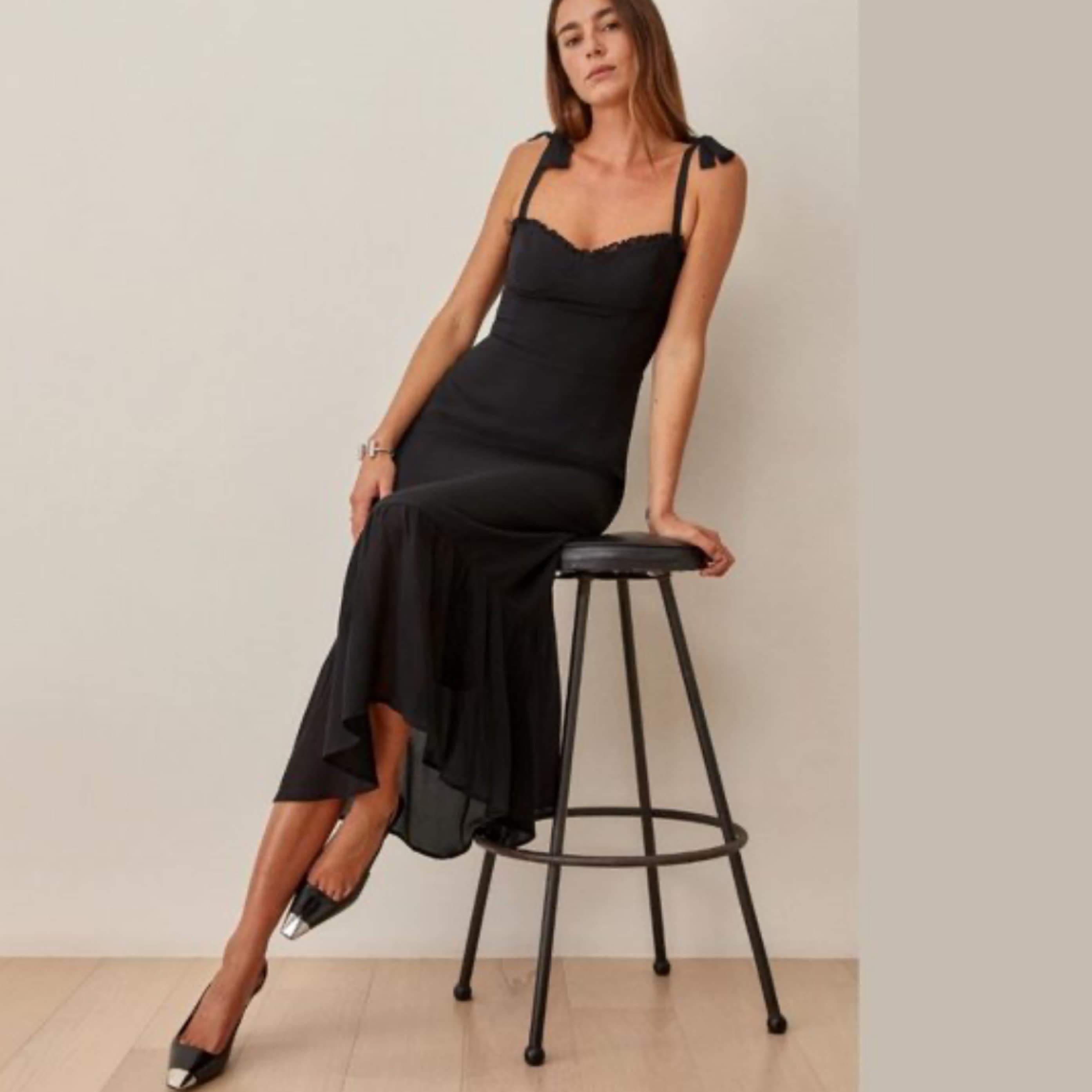 Reformation Nikita Dress Black - Image 1