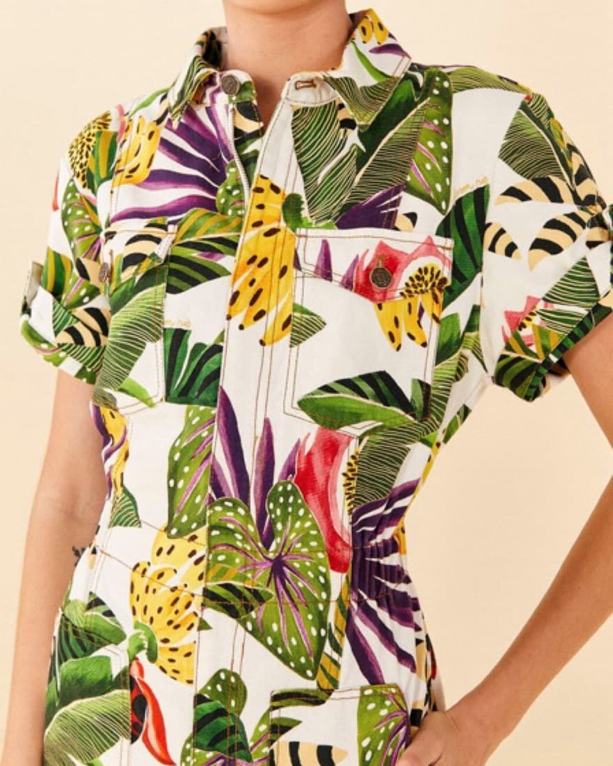 Farmrio Striped Forest Jumpsuit - Image 2