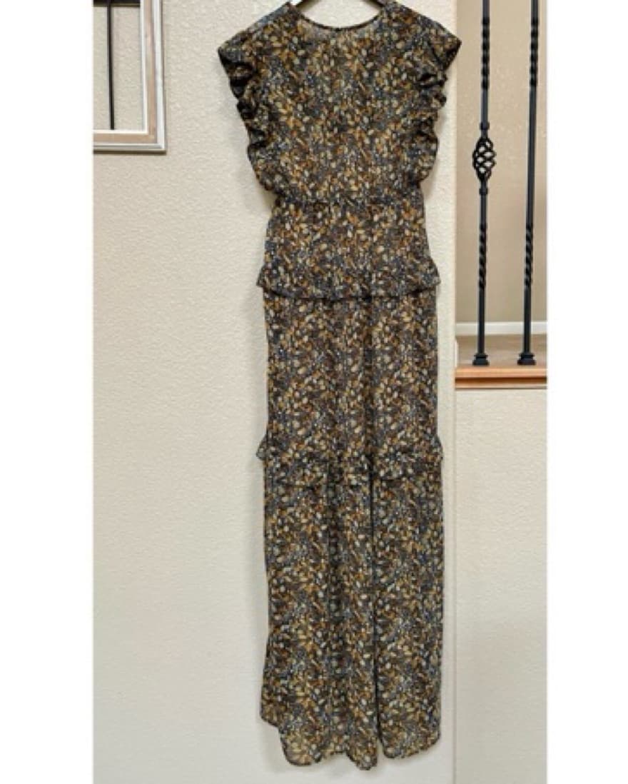 BA&SH Samantha Ruffled Georgette Dress - Image 2