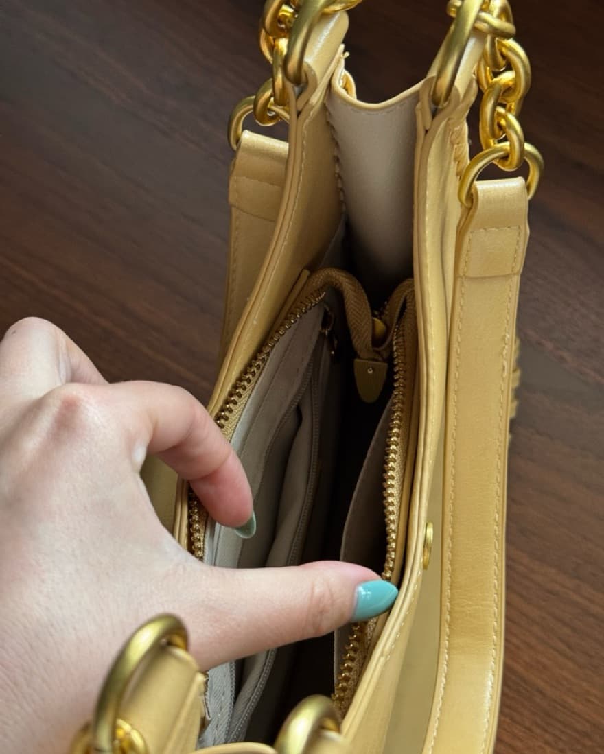 Butter Yellow Western Buckle Purse - Image 6