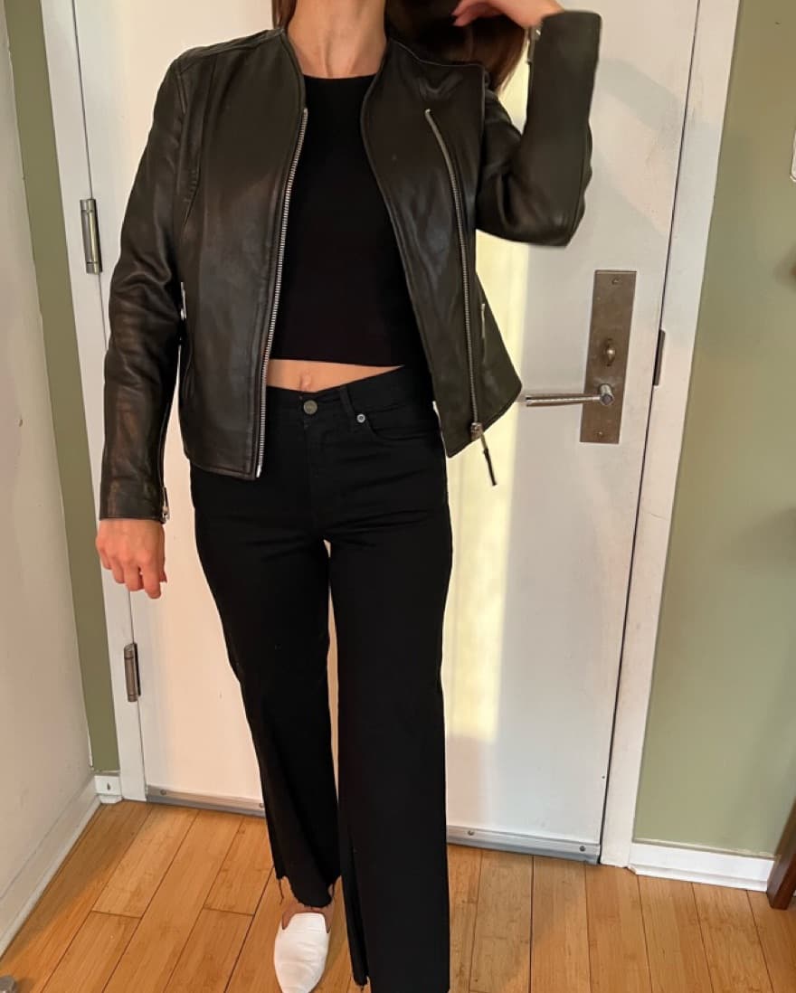 Reiss Leather Jacket  - Image 2
