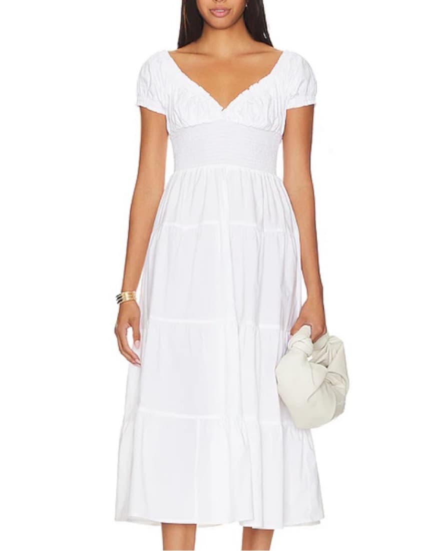 WeWoreWhat Puff Sleeve Midi Dress  - Image 1