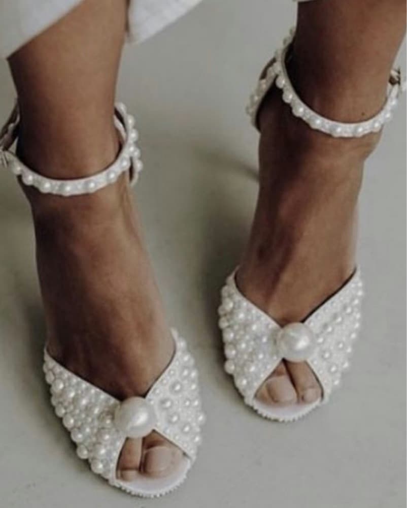 JIMMY CHOO Sakaria Pearl Sandals - Image 2
