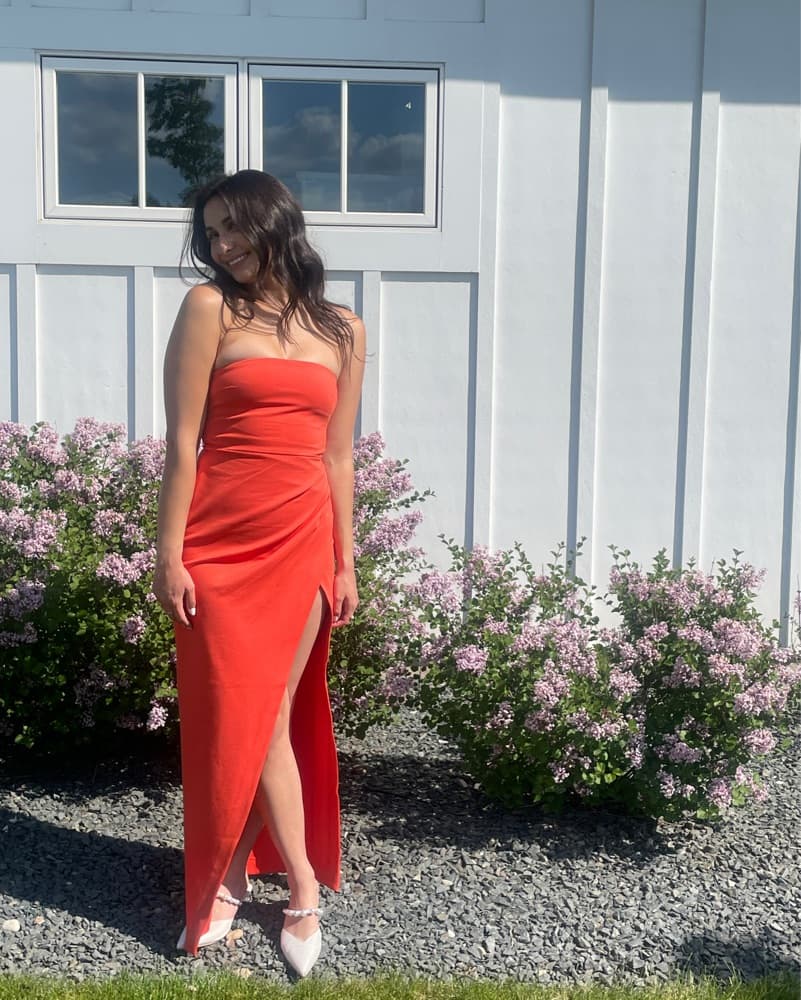 Orange Revolve Dress - Image 5