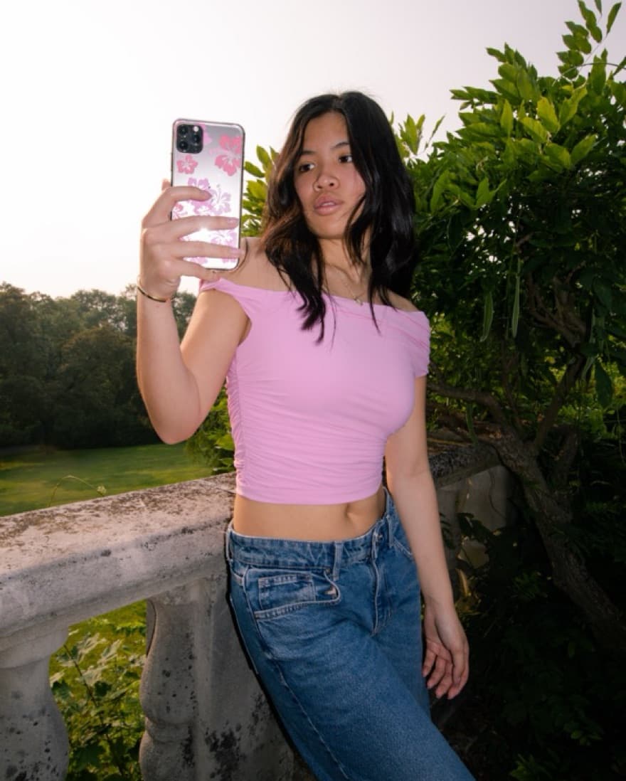 Zara Ruched Off Shoulder Top - Image 1