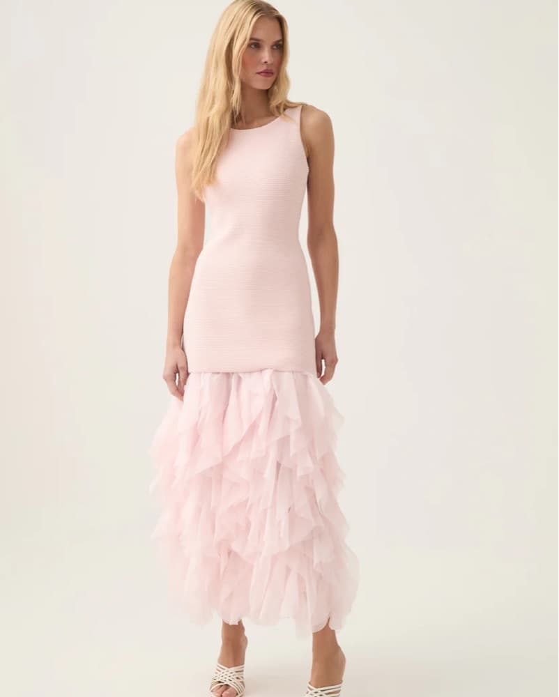 Aje Elations Ruffle Knit Maxi Dress - Image 2
