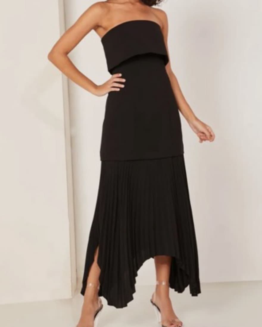 C/MEO Tiered Black Dress - Image 3