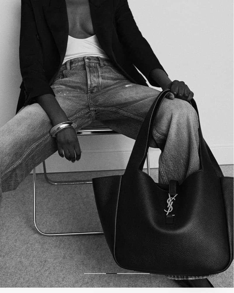 YSL Tote Bag Black - Image 2