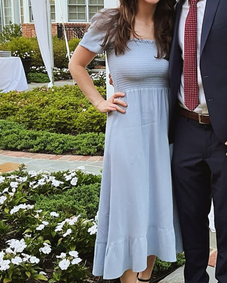 Blue Maxi Reformation Dress - Image 2