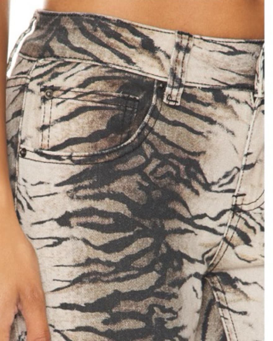 Jaced London Tiger Print Low Rise Pants - Image 5