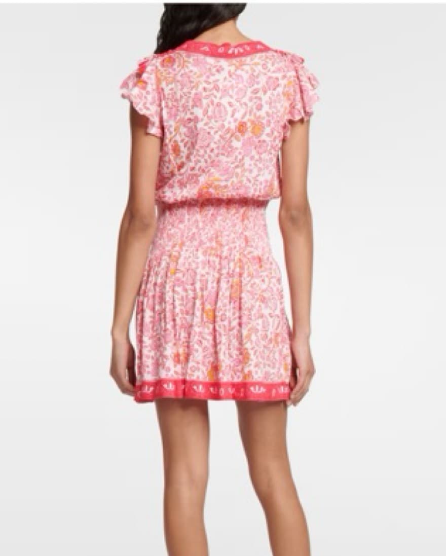 Poupette St Barth Pink Floral Dress - Image 3