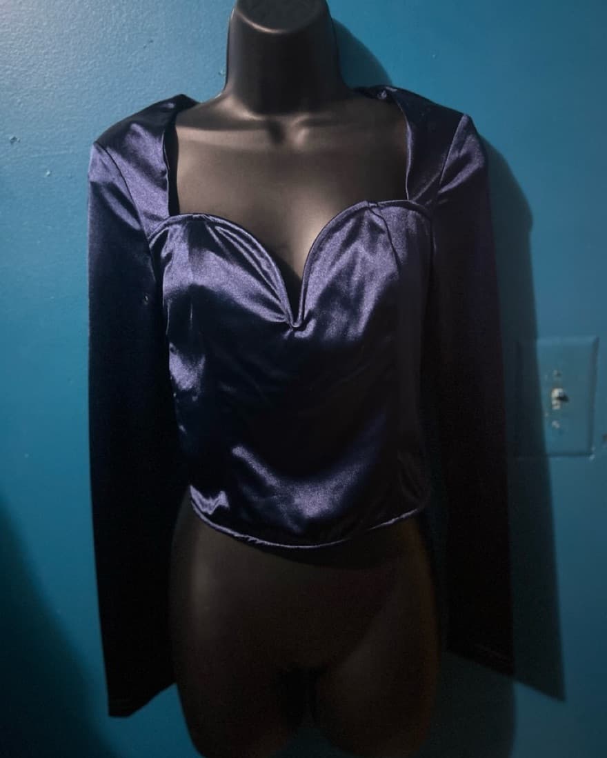 Shein Sweetheart satin Top - Image 4