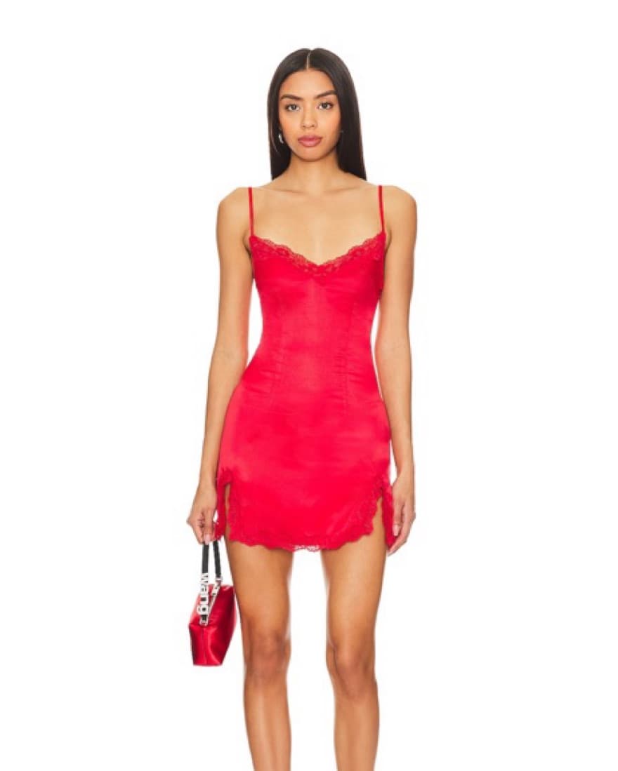 Lovers & Friends Red Slip Dress - Image 1