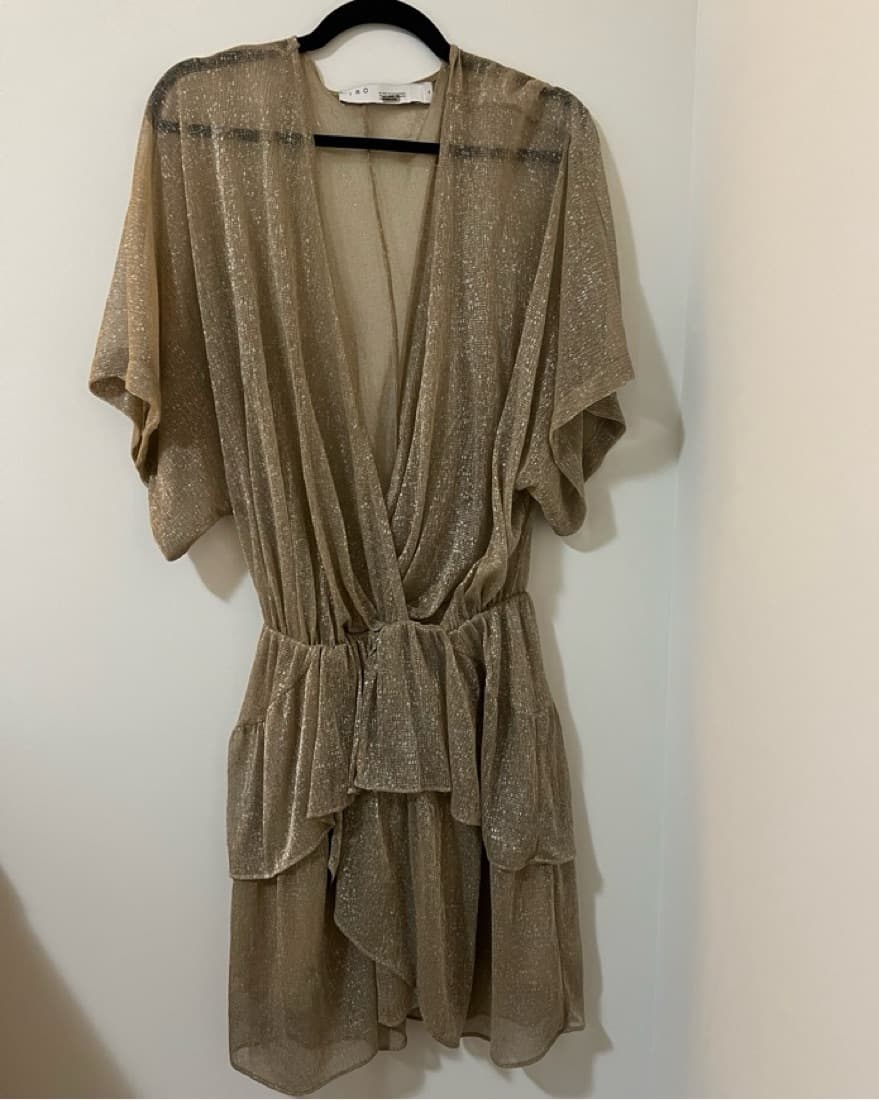 Gold Iro Party Dress / Cover Up - Image 4