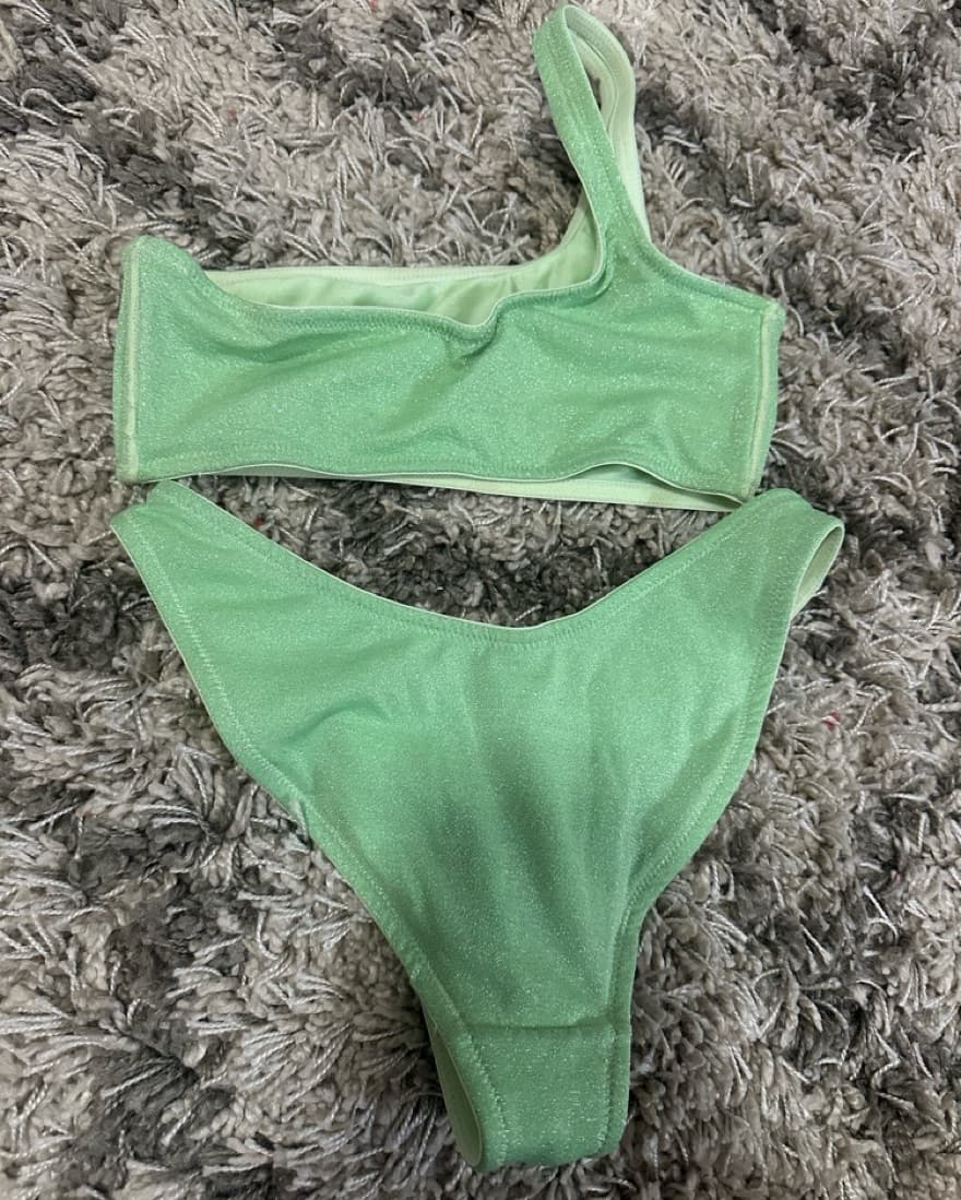 Green Sparkly Triangl Binki  - Image 2