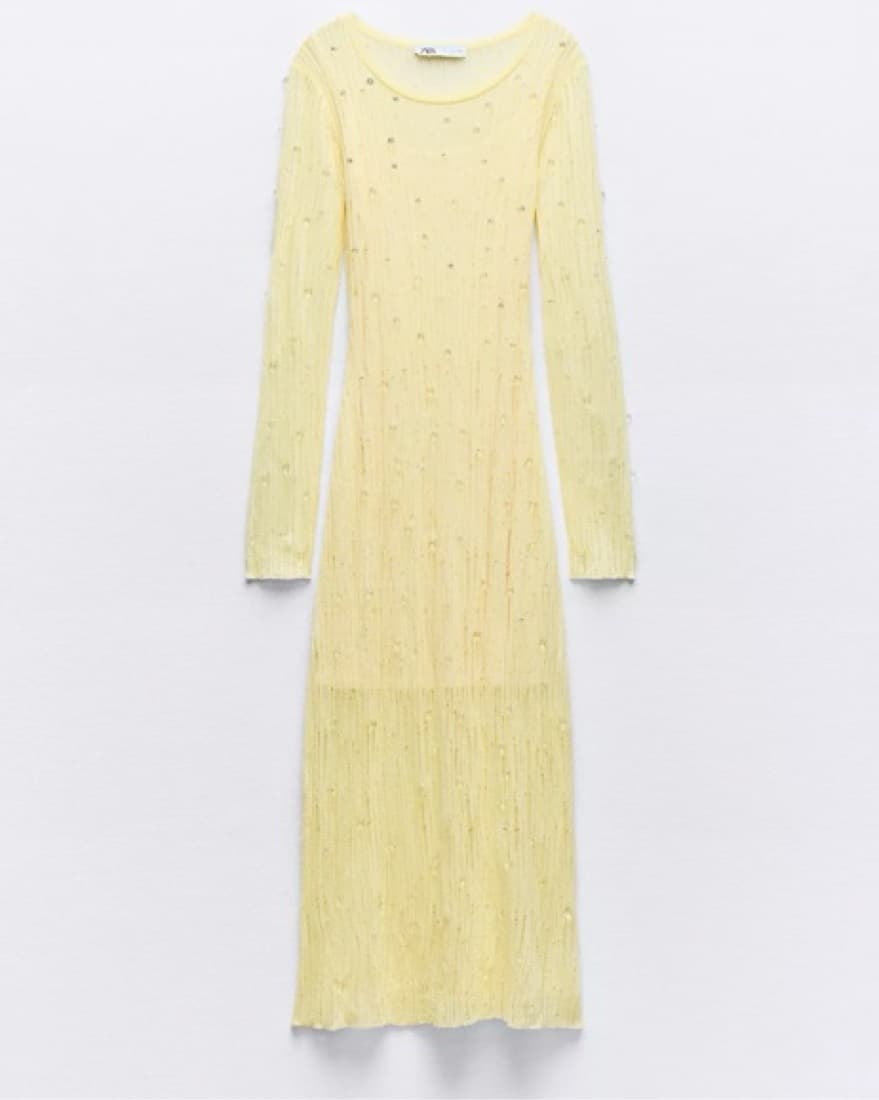 Zara Bobble Knit Midi Dress - Image 2