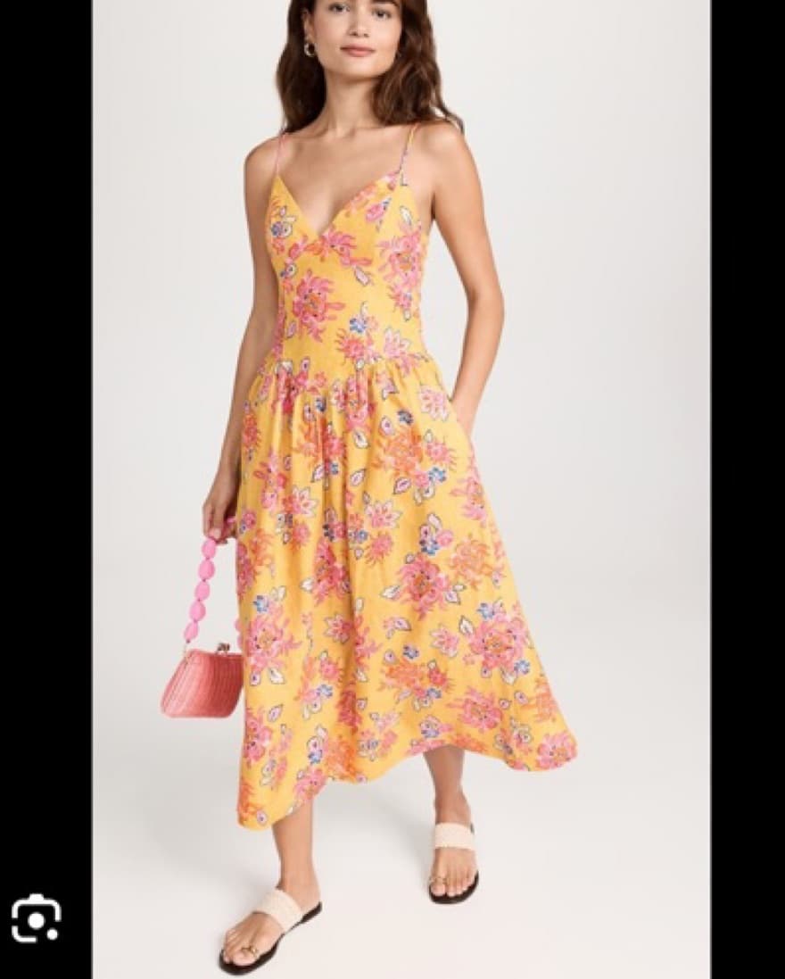 Rhode Sophie Floral Linen Dress - Image 2