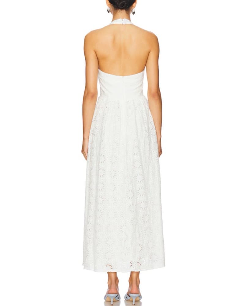 Line & Dot Anka Dress In White - Image 2