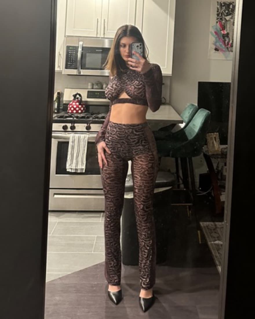 KNWLS Halycon Purple Sheer Trousers  - Image 2
