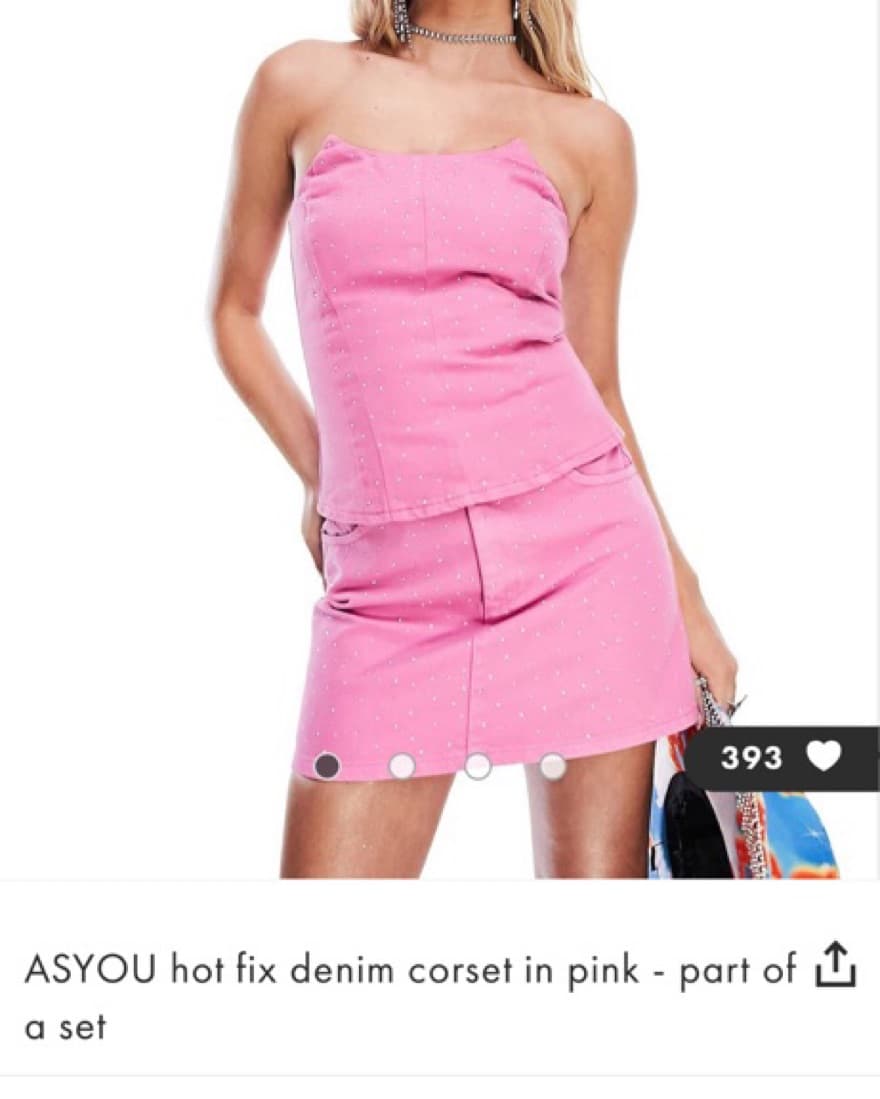 ASOS Pink Sparkly Skirt Set  - Image 5