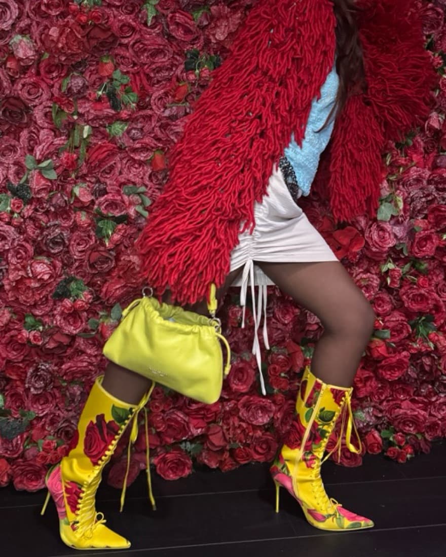 Sugar Thrillz Yellow Rose Boots - Image 4