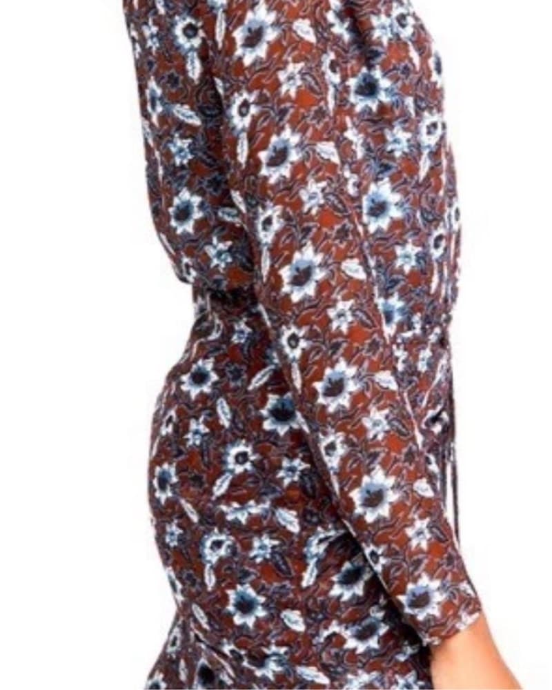 Veronica Beard Anjali Silk Ruffled Dress - Image 4