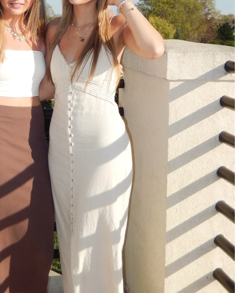 Zara Linen Maxi Dress  - Image 3